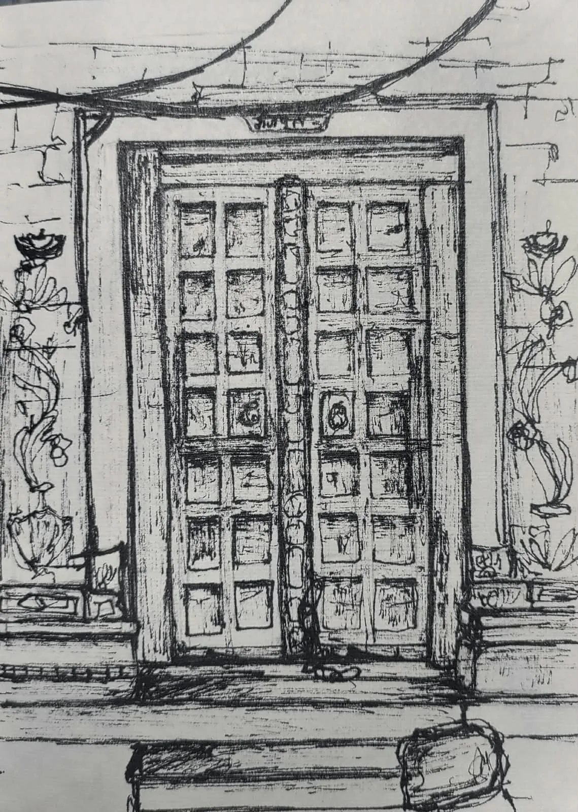 Carved door study